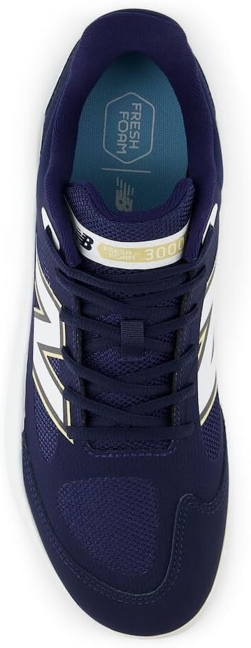 Мужские бейсбольные кроссовки New Balance Fresh Foam 3000 V7 Turf-Trainer, белый/синий — фото 4