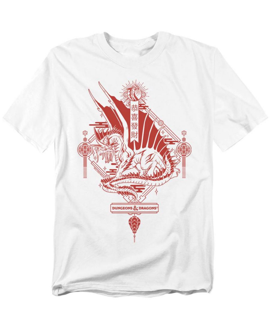 

Мужская футболка Dungeons And Dragons Год Дракона: Красный Фонарь D&D, White