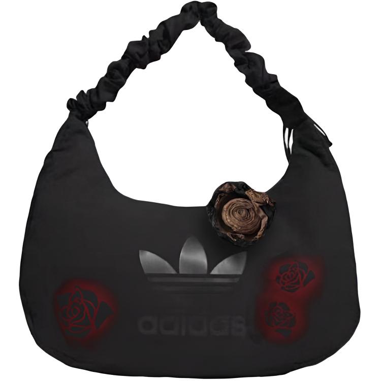 

Adidas Originals Кожаная сумка через плечо унисекс черная, Rose