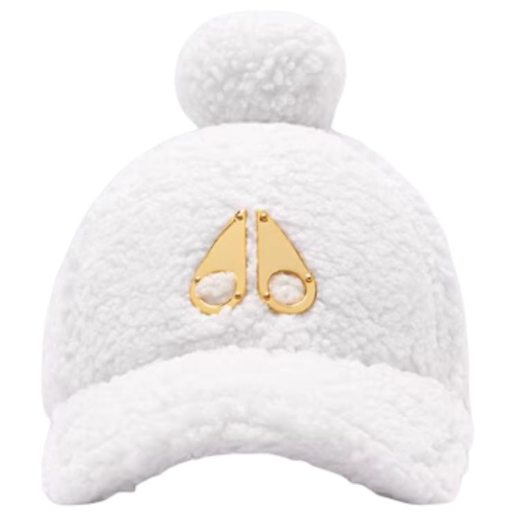 

Полиэстеровые бейсболки унисекс цвет слоновая кость Moose Knuckles, айвори белый