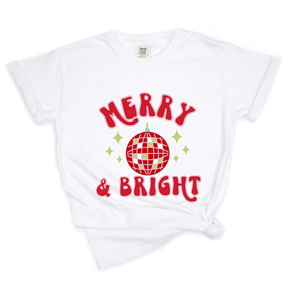 

Футболка Merry and bright с эффектом гаража Simply Sage Market, White