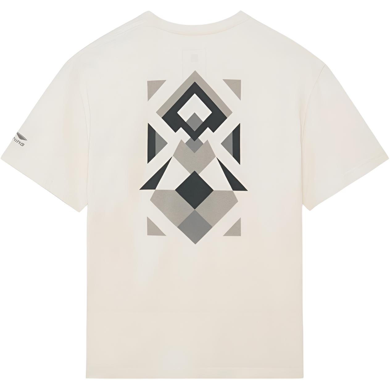 

LiNing Футболка унисекс экрю, Белый, LiNing Футболка унисекс экрю