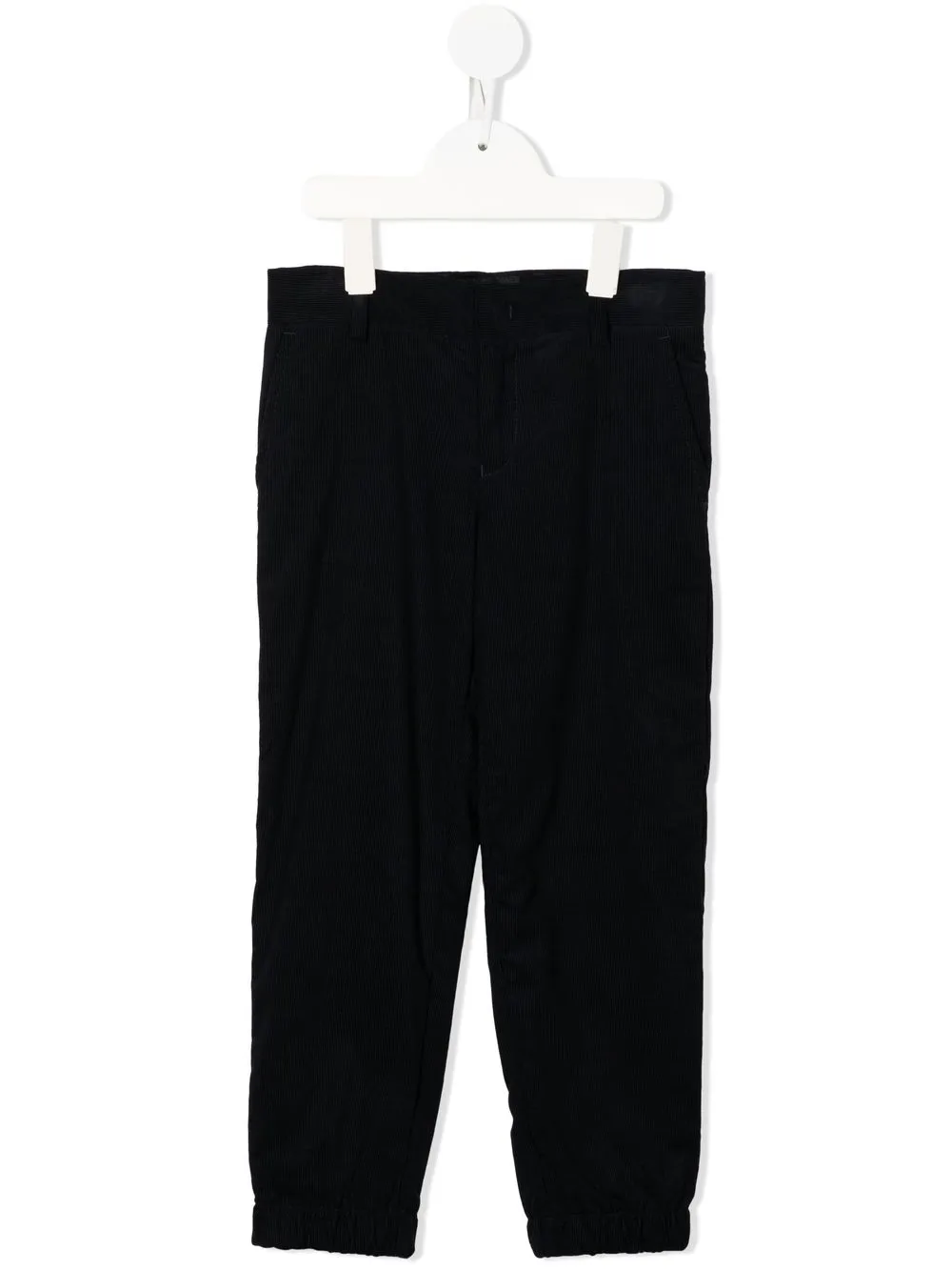 

Брюки прямого кроя с тонкой резинкой Emporio Armani Kids, синий