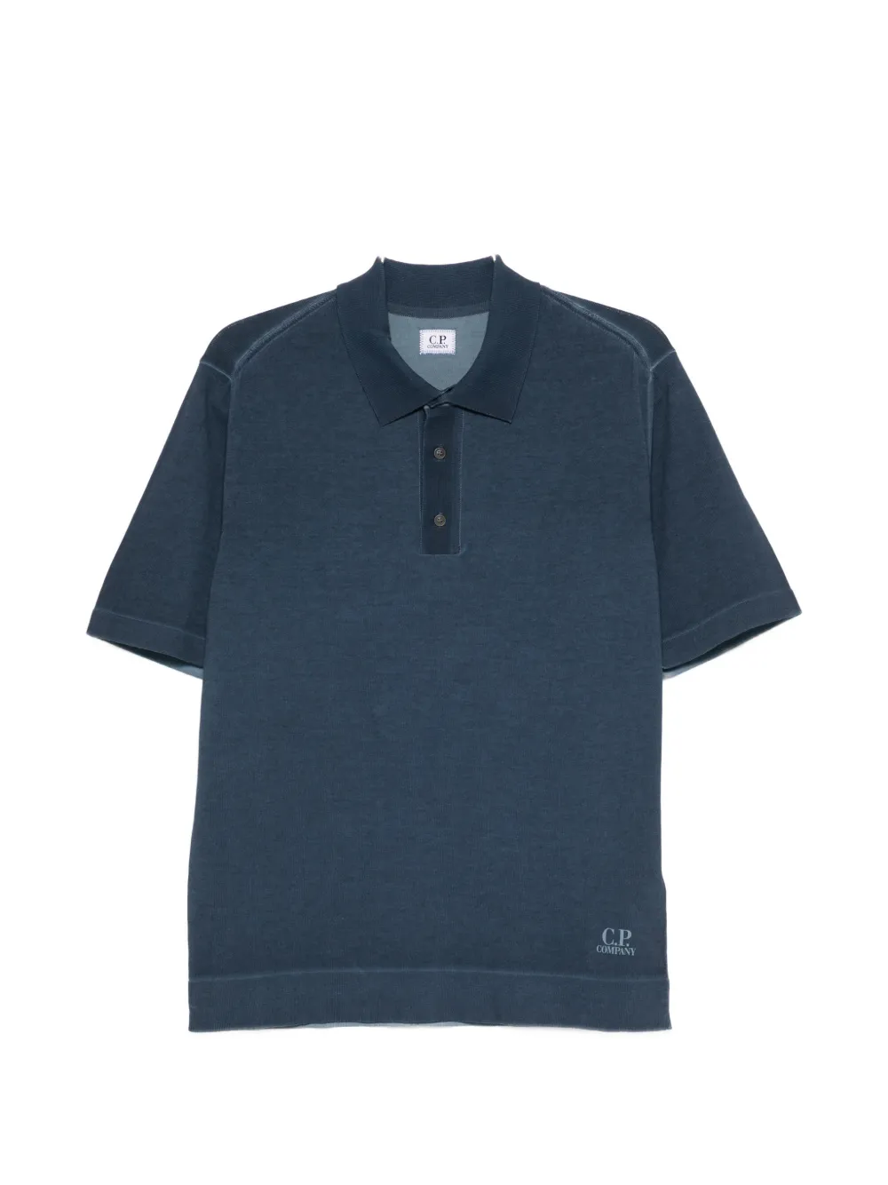 

Поло на пуговицах C.P. Company, синий