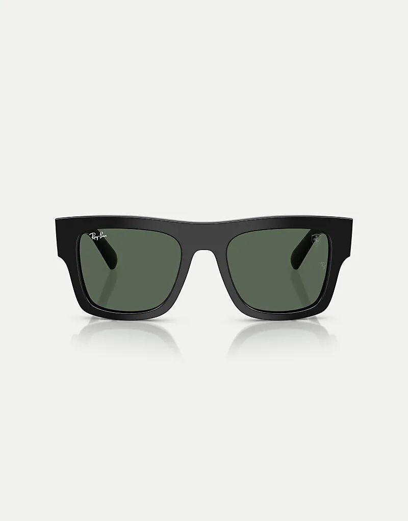 

Солнцезащитные очки Ray-Ban Rb2217m Scuderia Ferrari Collection Square с зелеными линзами в черном цвете