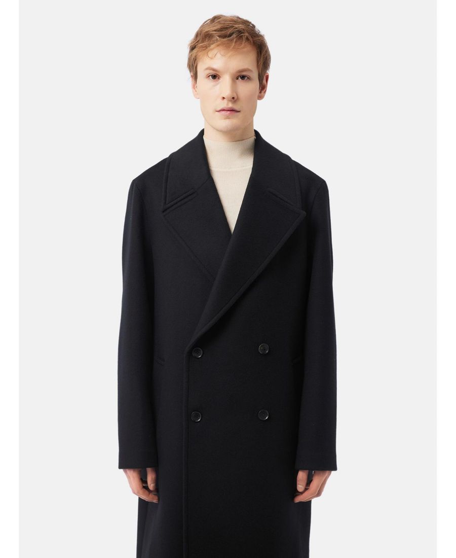 

Мужское двубортное кашемировое пальто Gobi Cashmere, No Color