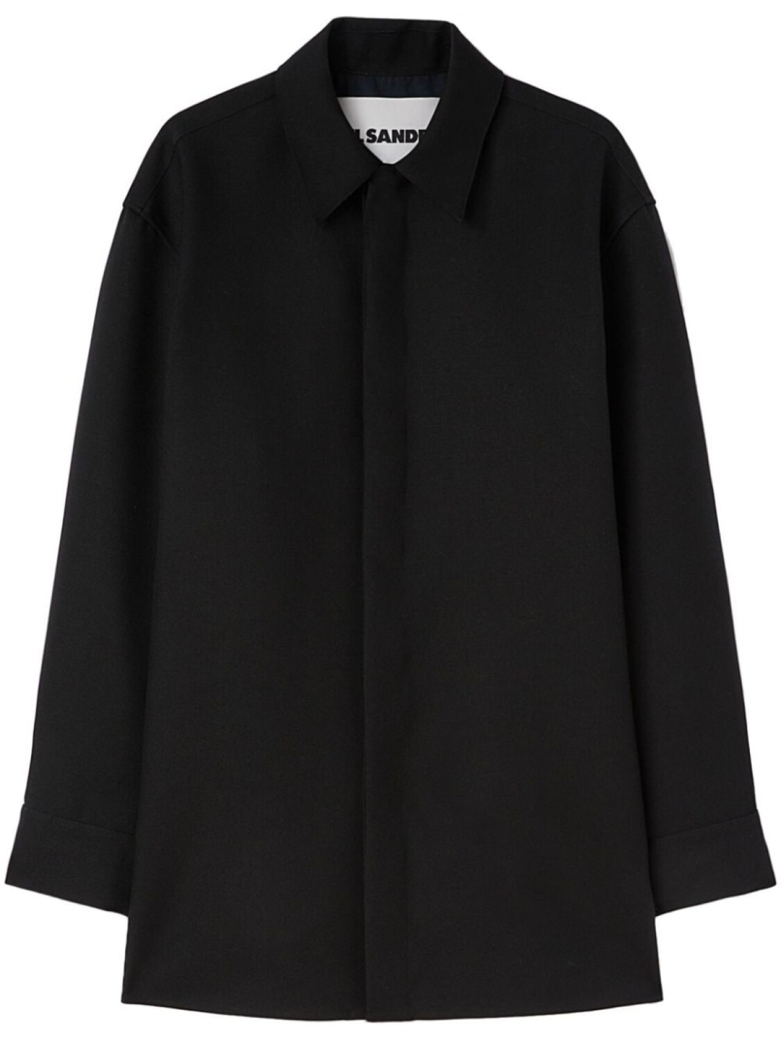 

Jil Sander шерстяная куртка-рубашка, черный