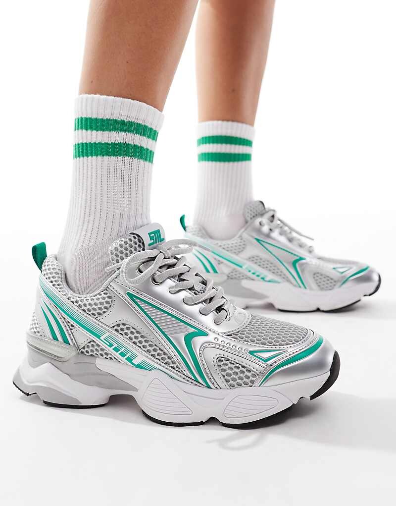 

Стив Мэдден – Speedster-E – серебристо-зеленые кроссовки, Зеленый, Стив Мэдден – Speedster-E – серебристо-зеленые кроссовки