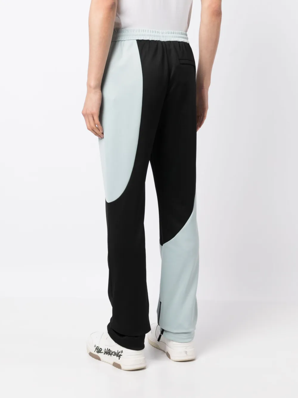 Спортивные брюки в стиле колор-блок с логотипом OFF-WHITE, синий — фото 4