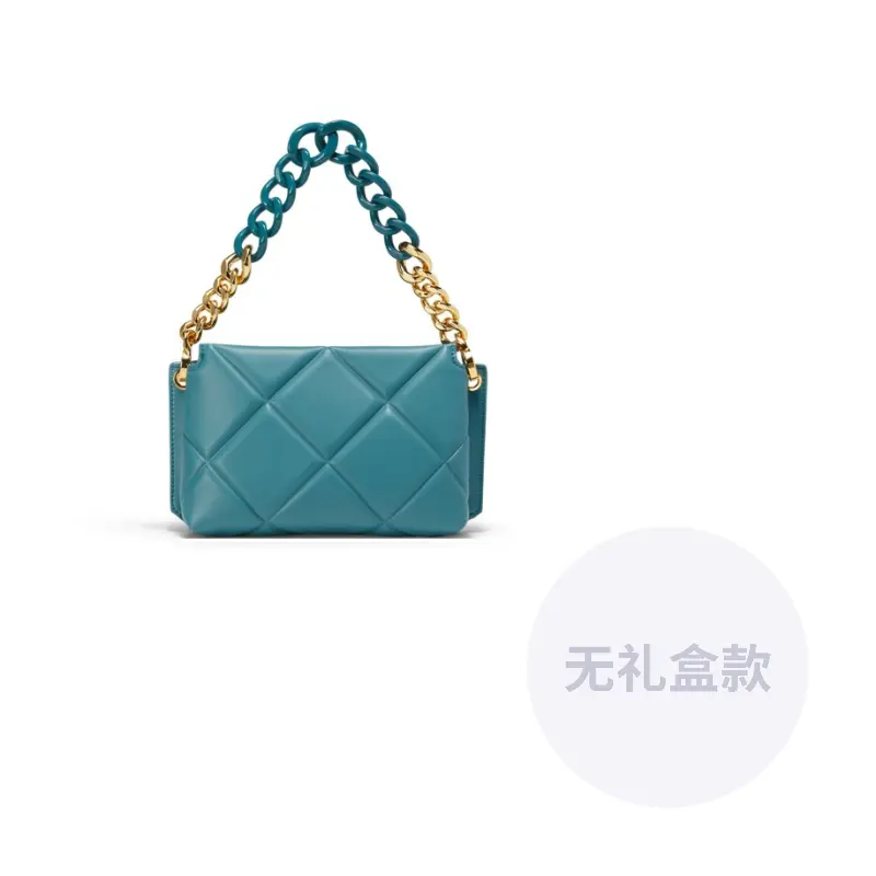 

CHARLES&KEITH Женская сумка через плечо среднего размера разноцветная, Teal Blue Green