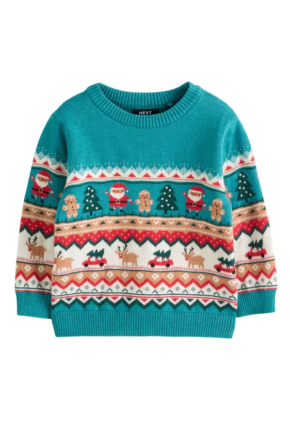 Джемпер Next, Teal Blue Fairisle
