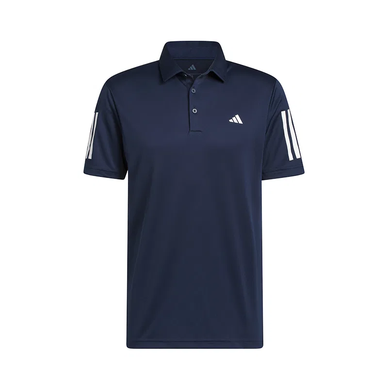 Поло мужское Navy Blue с воротником поло тонкое прямое Adidas