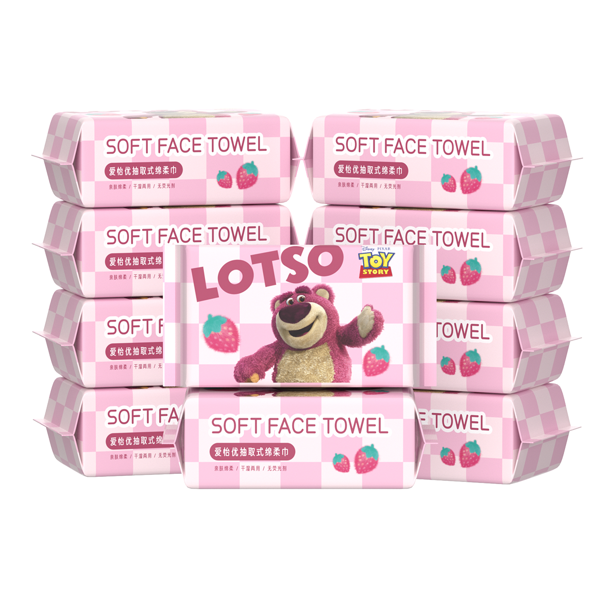 

Одноразовое чистящее средство серии Strawberry Bear Disney, [40 Sheets * 10 Bags]Bulk Pack