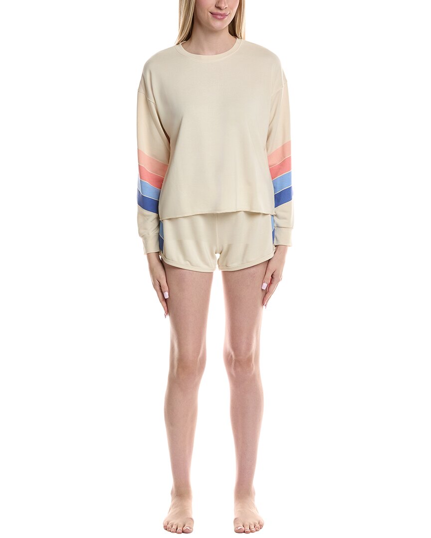 

Пижамный комплект PJ Salvage из 2 предметов в полоску «Восход солнца», серый