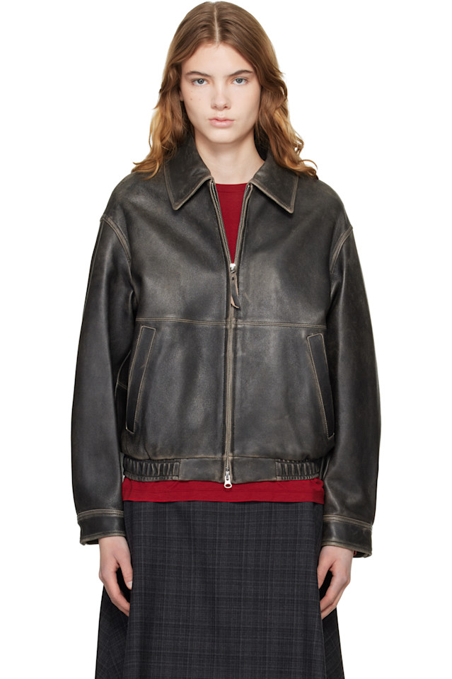 

Dunst Черная кожаная куртка Drizzler