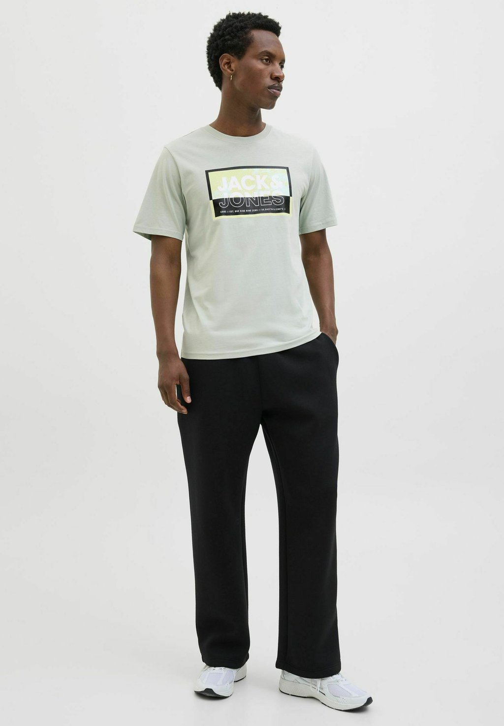 

Футболка с принтом 3ER-PACK LOGO RUNDHALSAUSSCHNITT Jack & Jones, серый