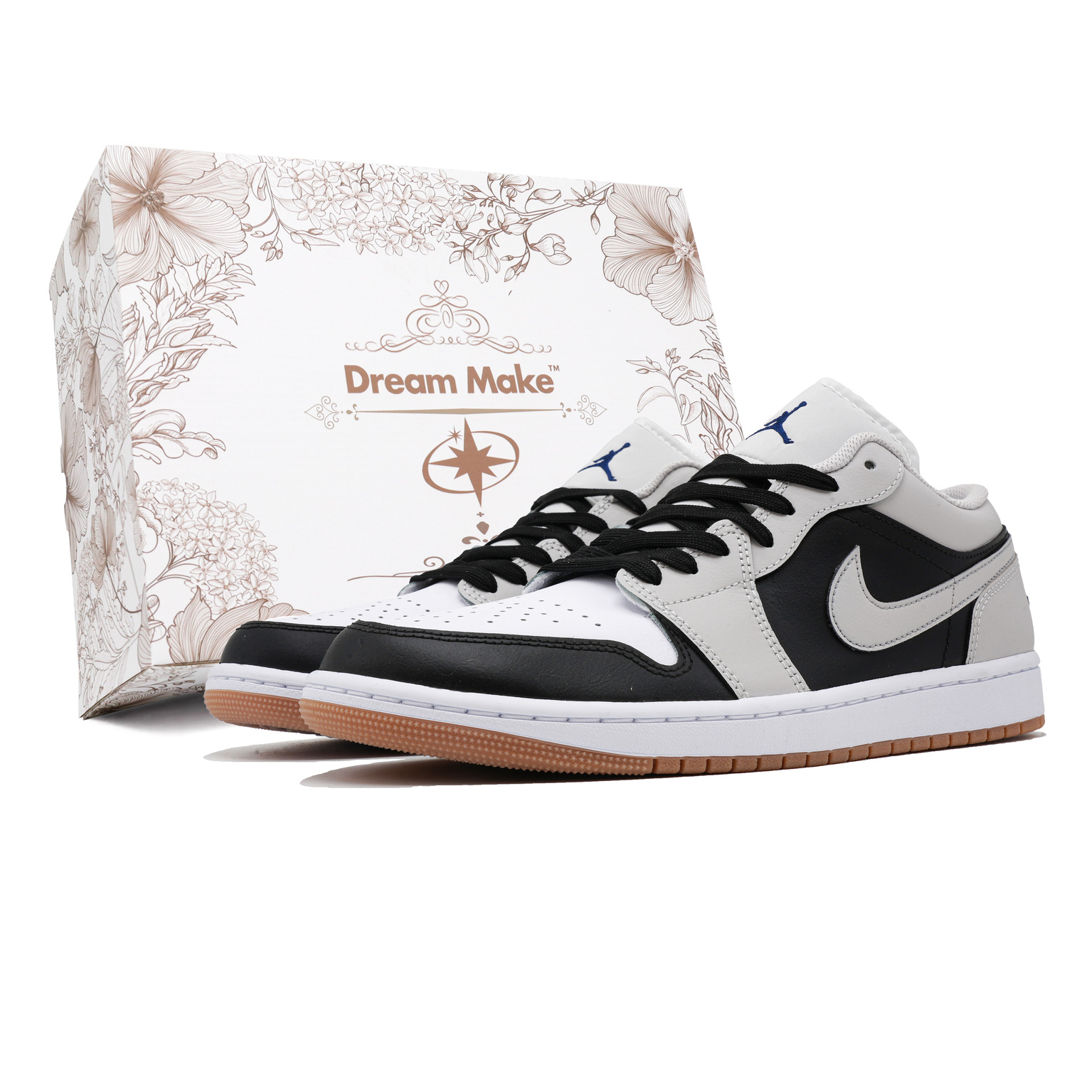 

Jordan Винтажные баскетбольные кроссовки Air 1 мужские низкие серые Tyrant W-BOX, цвет Tyrant W-BOX