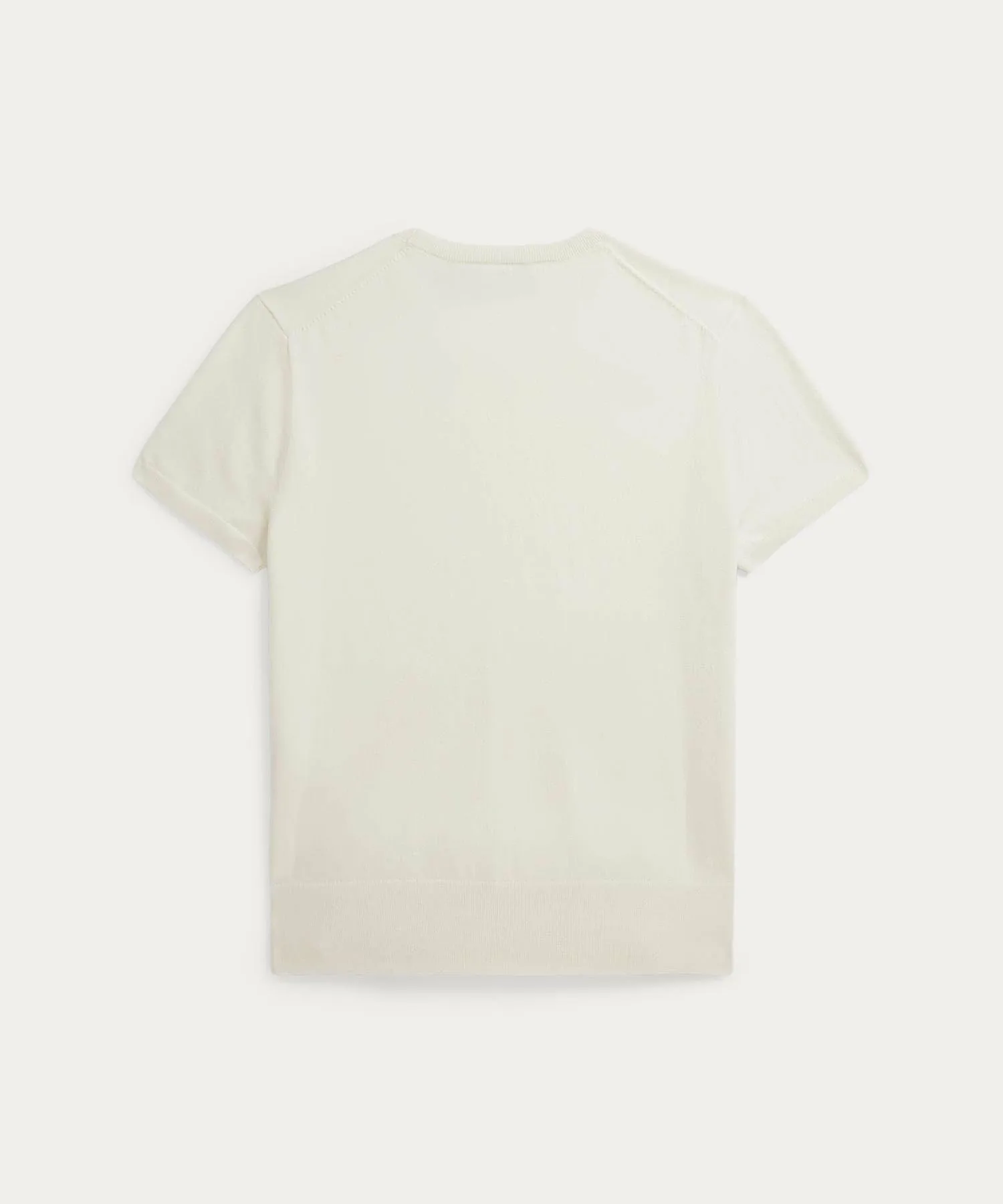 Свитер с коротким рукавом и круглым вырезом Polo Ralph Lauren, 101 Natural — фото 2