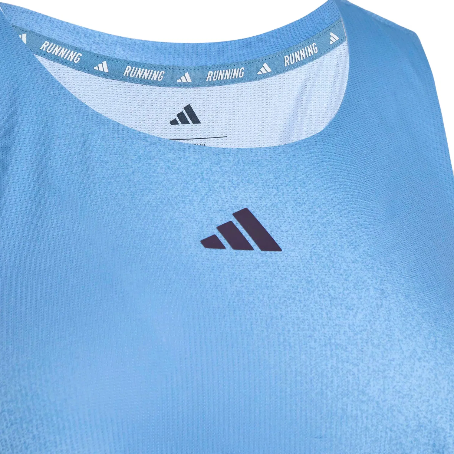 Женский топ для бега Breeze Running Tank Adidas, White/Smoke Blue — фото 4