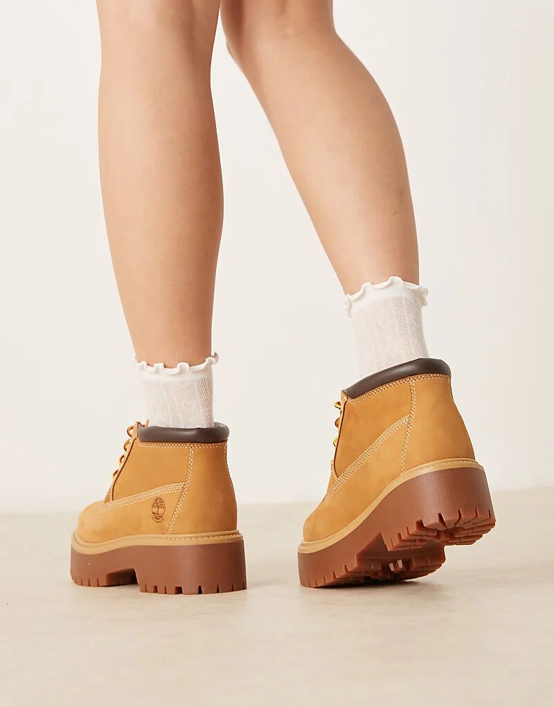 Ботинки Timberland Stone Street Nellie на платформе, корчиневый — фото 2