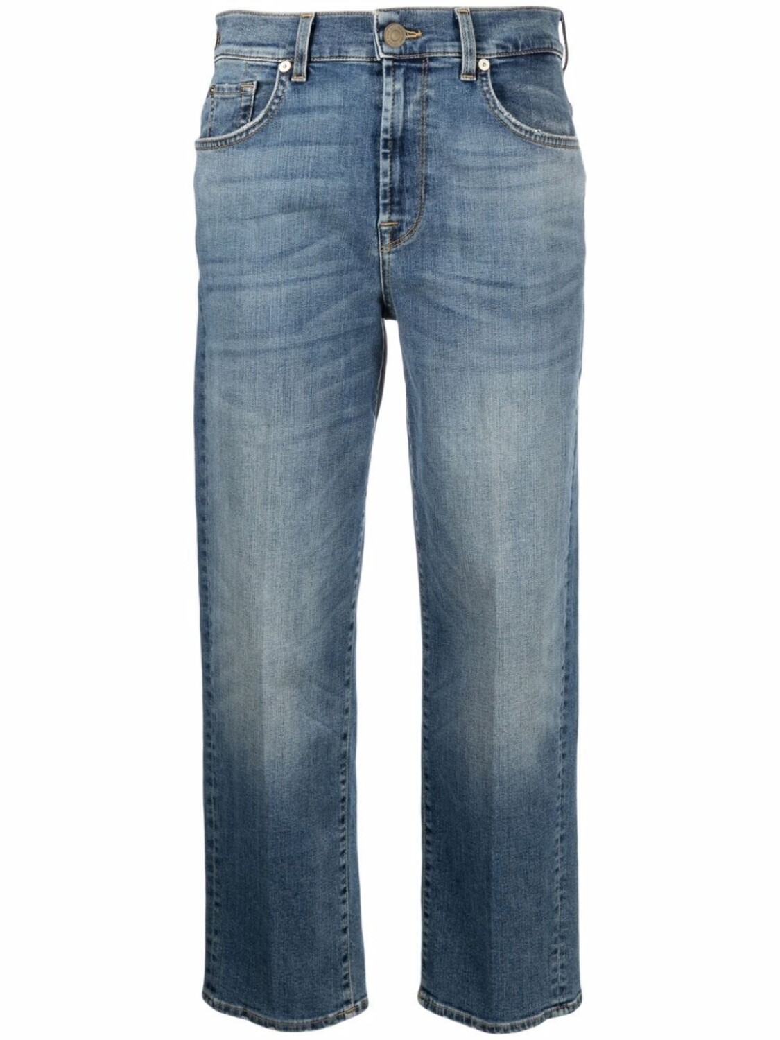 

7 For All Mankind укороченные джинсы, синий