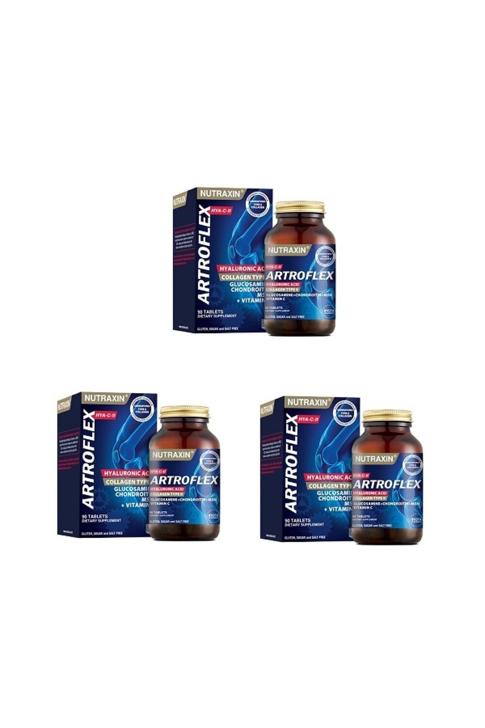 

Nutraxin Без сахара Artroflex Hya C-II 90 таблеток*3