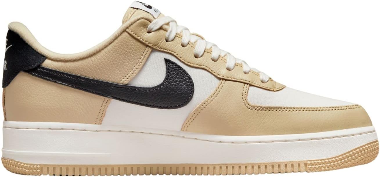Кроссовки Nike Kids Air Force 1 '07, Team Gold Black Sail — фото 2