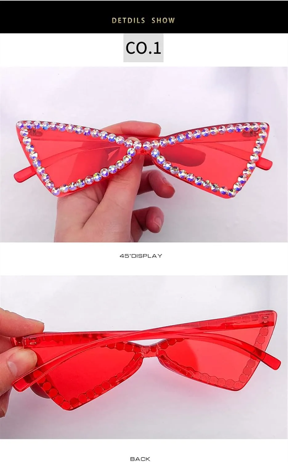 

Модные безрамочные солнцезащитные очки для мужчин и женщин, для уличной фотосъемки, отдыха на природе и пляжа (Цвет: E, Размер: Средний) MTZJH, One Color