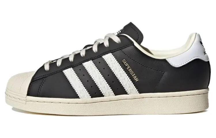 

Кроссовки Superstar Adidas Originals 'Debossed Stripes - Black Cream White'