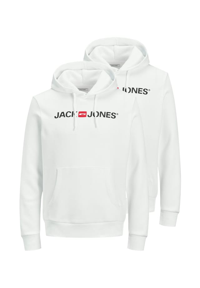 

Толстовка / толстовка с капюшоном 2 шт. в упаковке Jack & Jones, белый