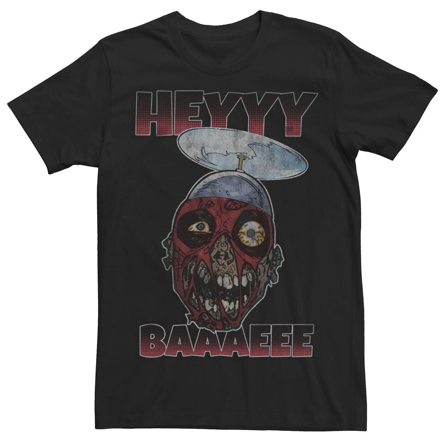 

Мужская винтажная футболка Deadpool Hey Bae Zombie Marvel, черный