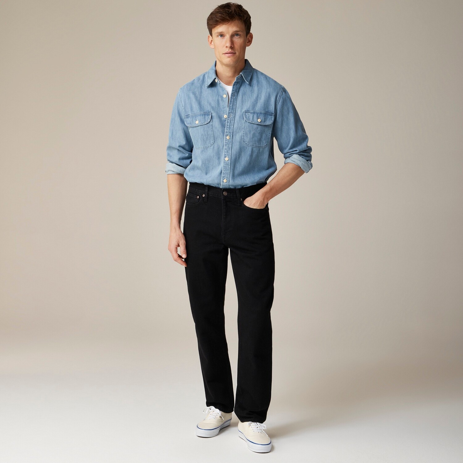 

Классические джинсы черного цвета J.Crew, черный