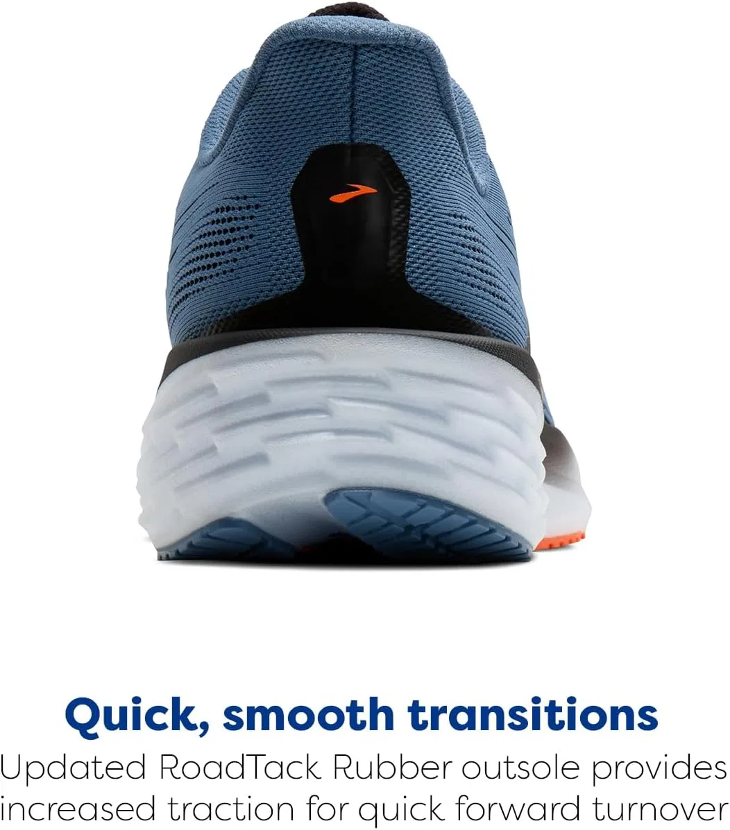 Мужские беговые кроссовки Brooks Launch 12 нейтрального цвета, Moonlight Black Orange — фото 3