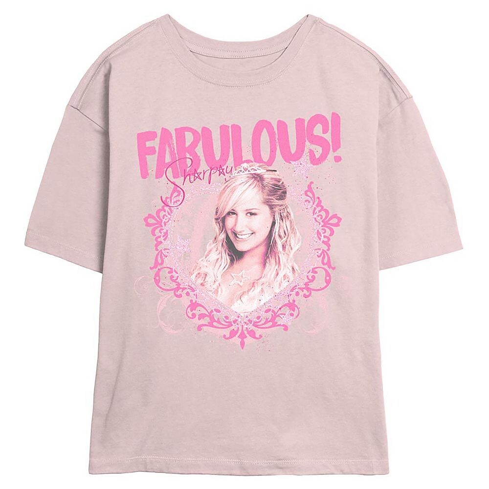 

Футболка с изображением скиммера для школьников Disney's High School Musical Sharpay Evans, цвет Blush