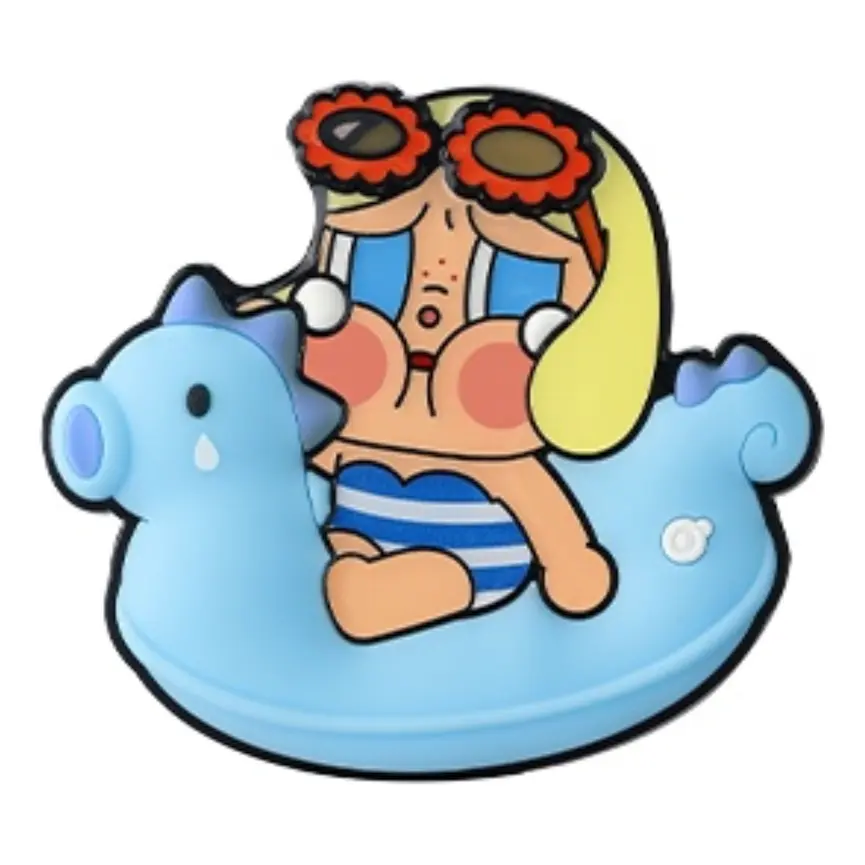 

Фигурка Pop Mart CRYBABY Vacation Mode On Series Fridge Magnet 'Sunbathing'