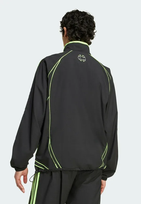 Тренировочная куртка teamgeist Adidas Originals, Black Signal Green — фото 2