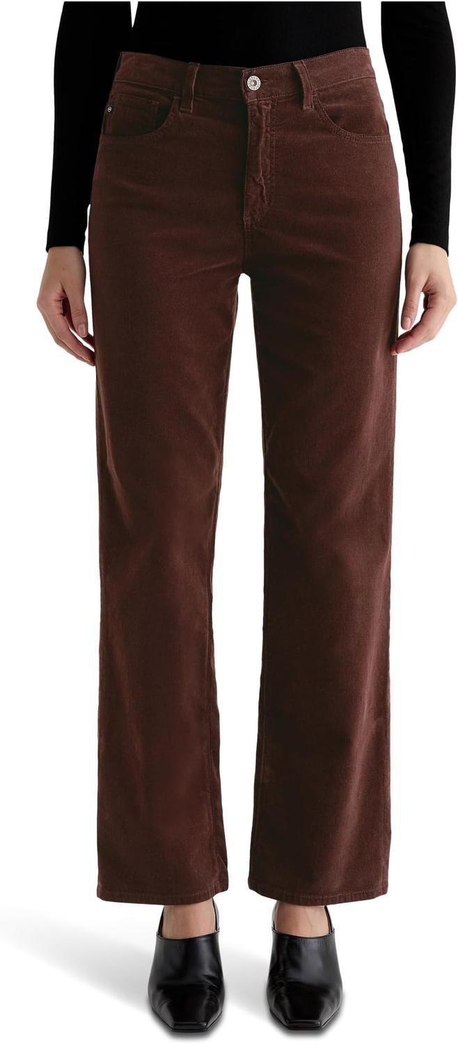 

Брюки AG Jeans Women's Brinley Mid Rise Straight In Coffee Bean, Coffee Bean