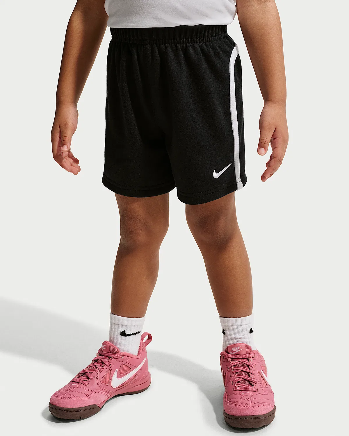 Детские шорты из французского футера Nike Sportswear Goal Mode, Black — фото 2