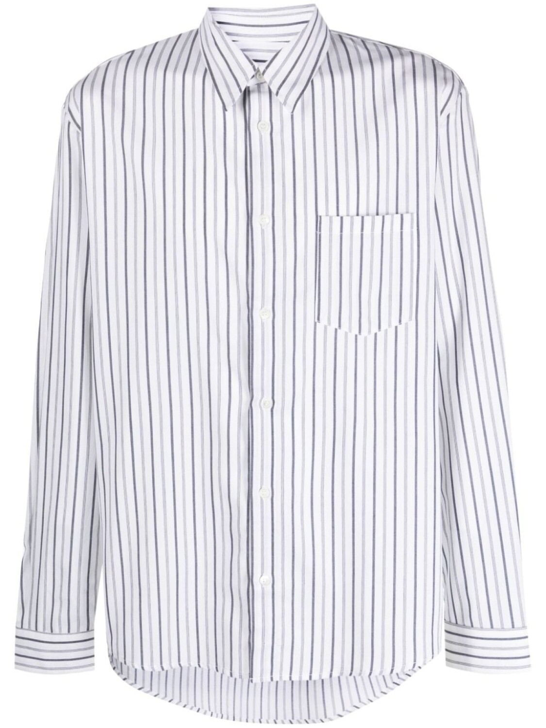 

A.P.C. полосатая рубашка с длинными рукавами, белый