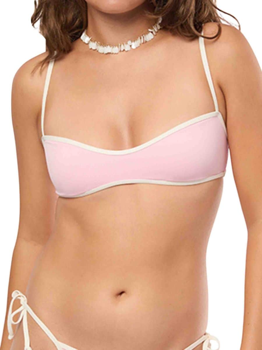 

Верх бикини Sweetheart WeWoreWhat, цвет Pink White