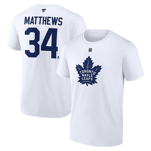 

Футболка мужская Auston Matthews Toronto Maple Leafs Authentic Stack Name & Number белая Fanatics