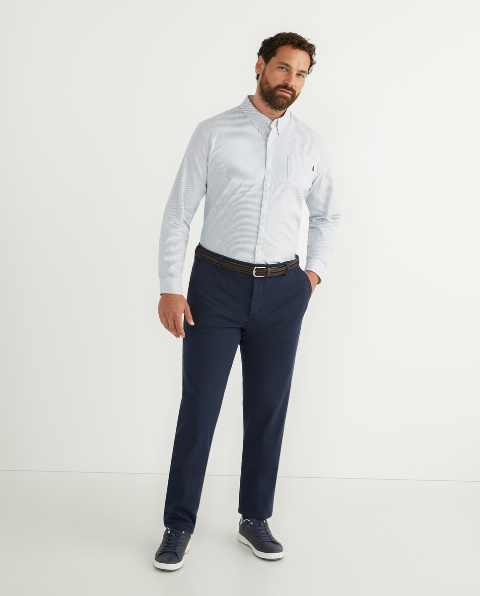 

Мужские чиносы Supreme Flex Slim синие большие размеры Dockers, темно-синий