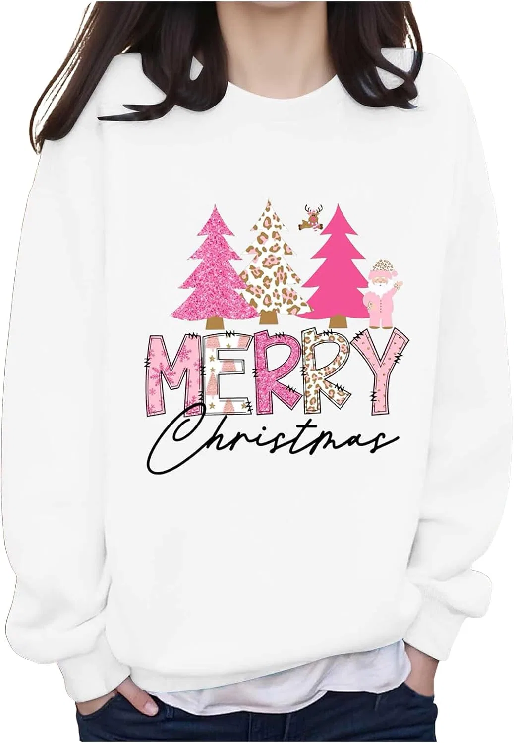 Свитшот женский свободный, Pullover, белый