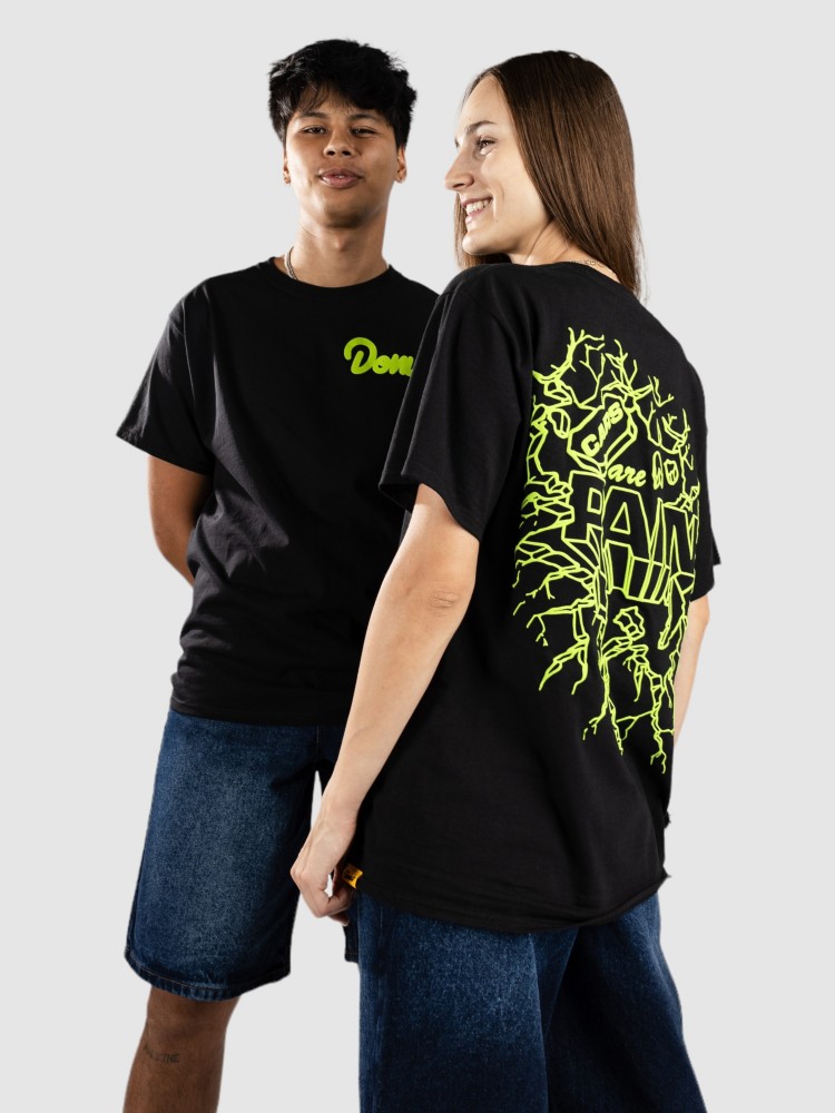 

Футболка Donut Cap Cracked T-Shirt, black, Черный, Футболка Donut Cap Cracked T-Shirt, black