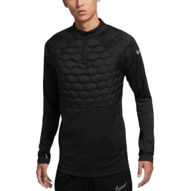 Nike Therma FIT Тренировочная футболка Strike для мужчин, черный — фото 2