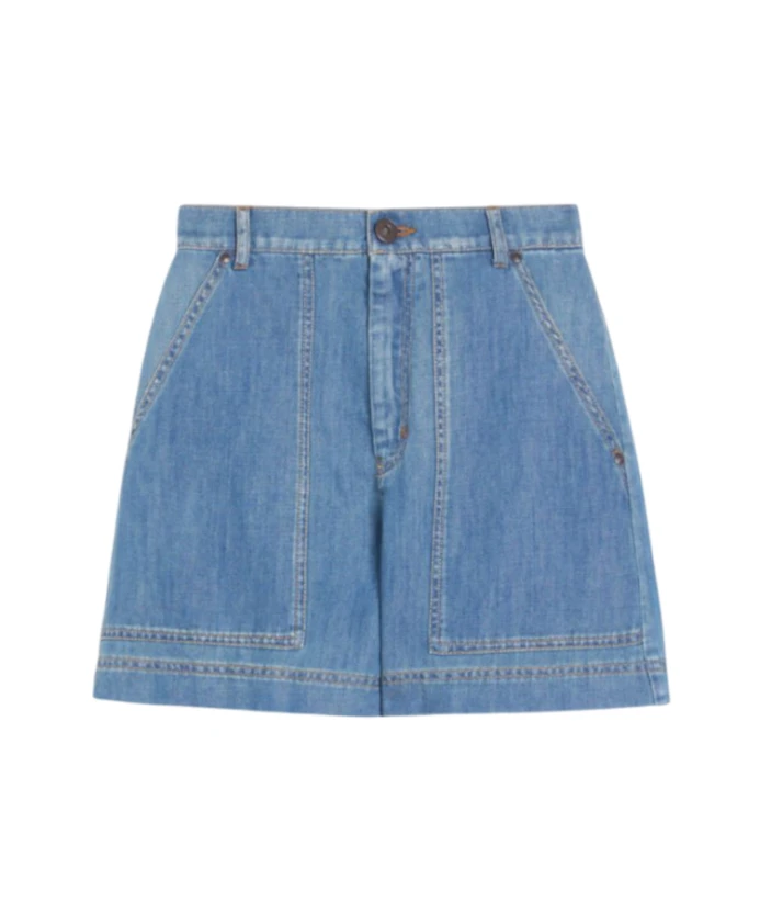 

Бермудские шорты-карго Weekend Max Mara, синий