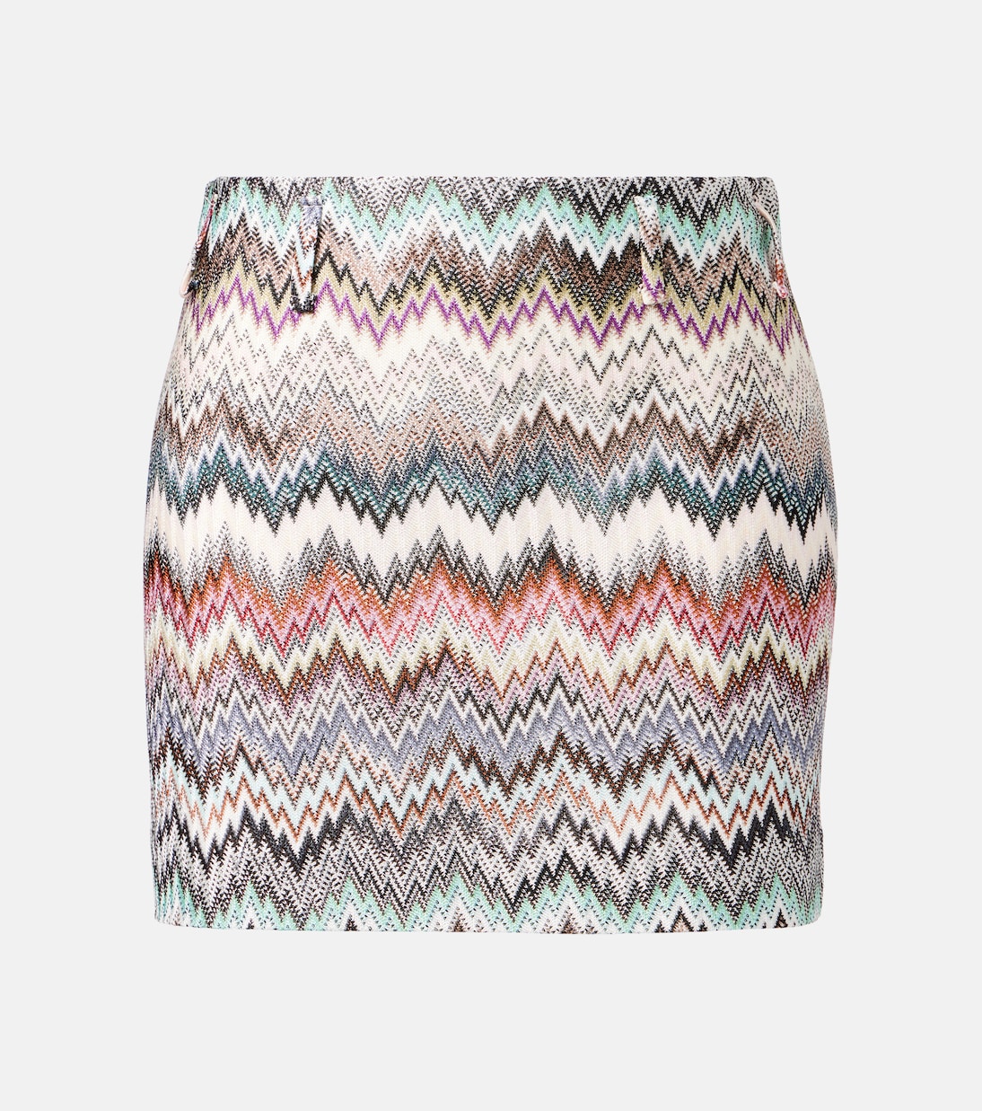 

Мини-юбка зигзаг Missoni, Multicolor white, brown, blue