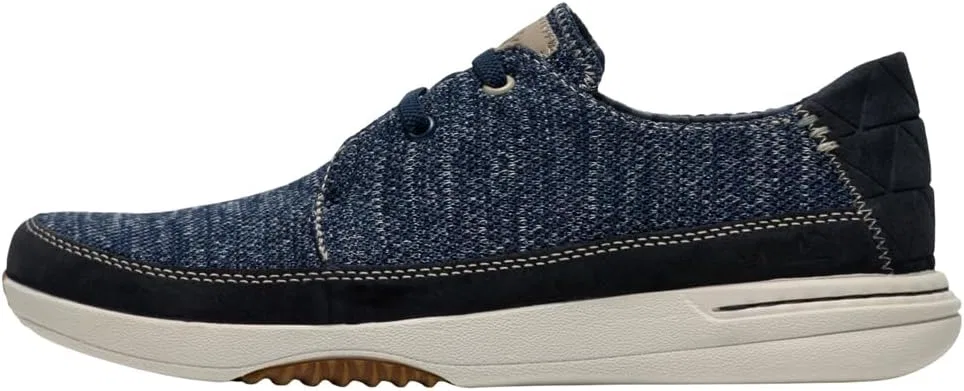 Мужские кроссовки Clarks Easeway на шнуровке, Navy Combi — фото 2