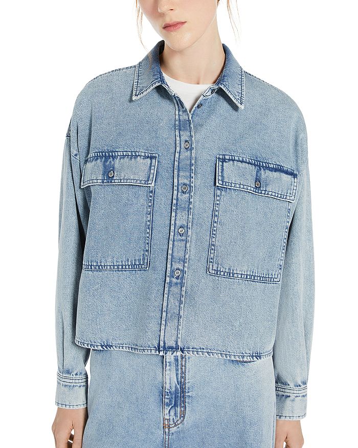 

Рубашка Земира Weekend Max Mara, синий