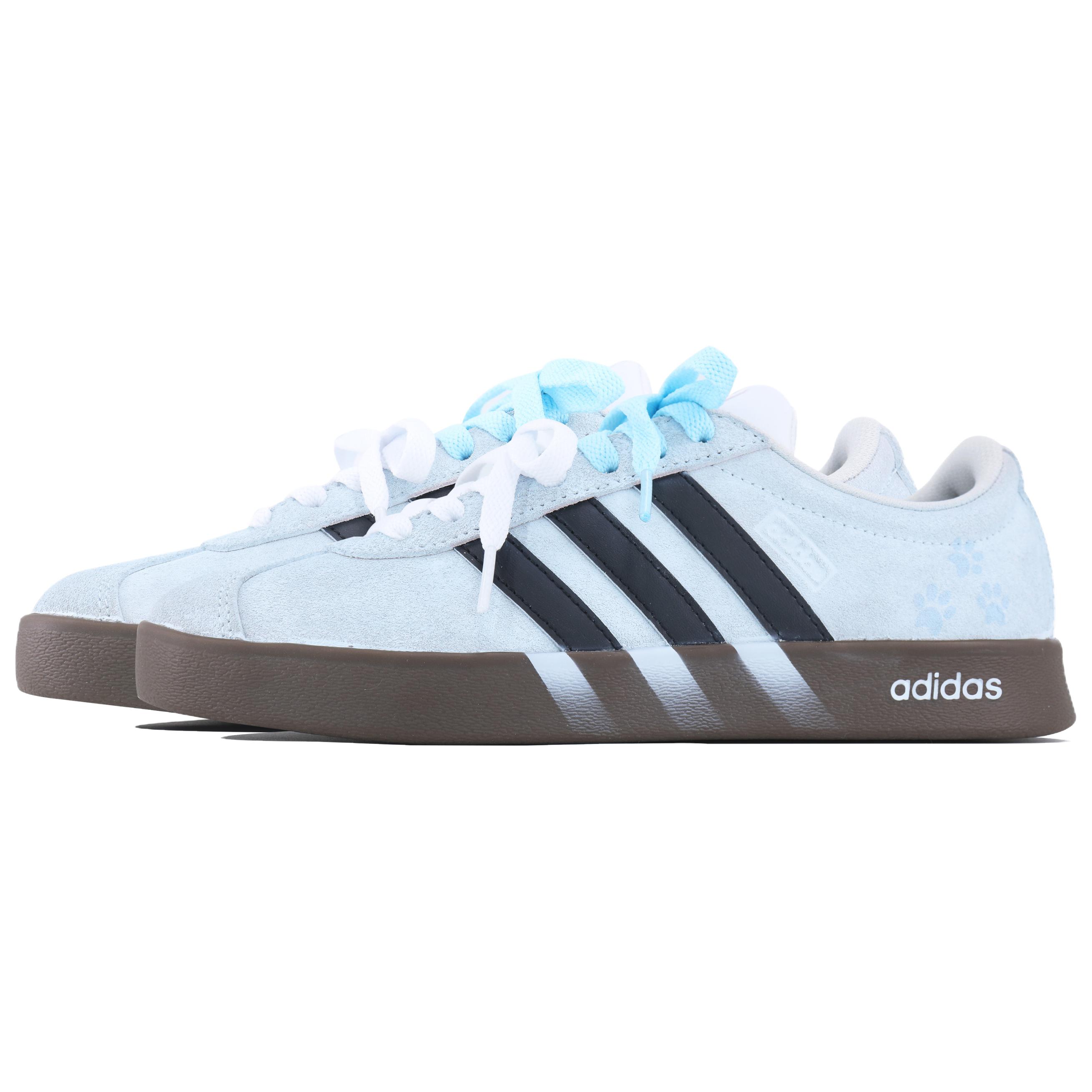 Adidas Кроссовки для скейтбординга VL COURT 20 Lifestyle с амортизацией и износостойкостью, низкие, унисекс, синий — фото 4